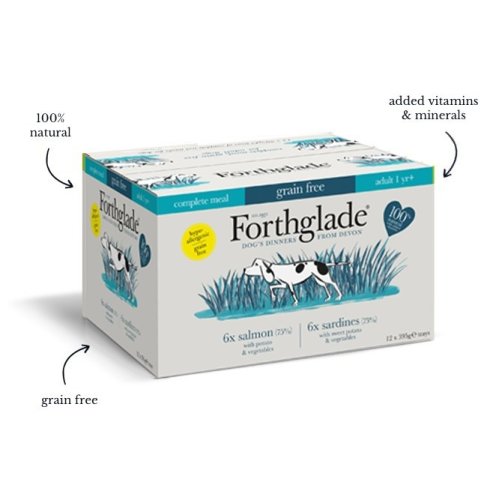 Forthglade Complete Meal Gf Adult Fish Multicase