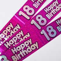 GIANT - Party Banner - Age 18 - Pink