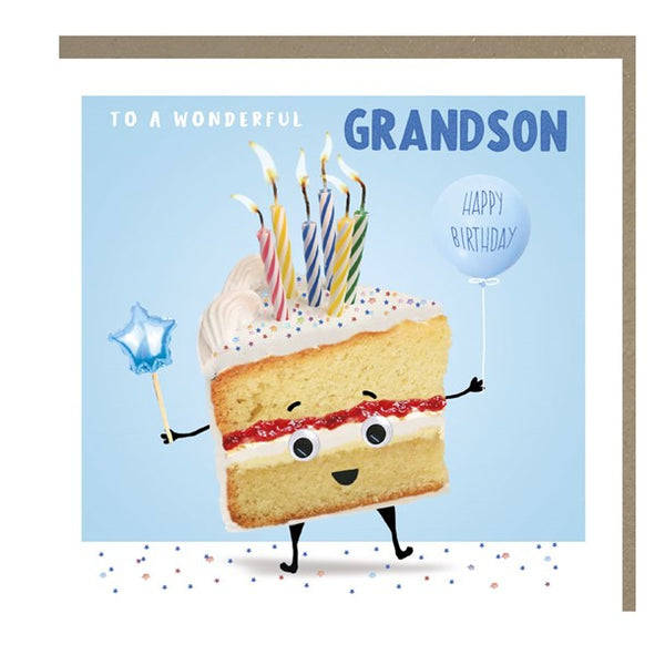 Grandson Birthday Card Cake