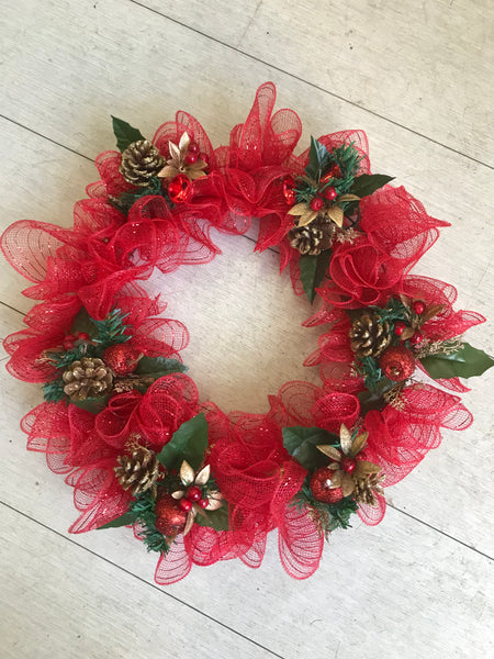 Handmade Red Wreath