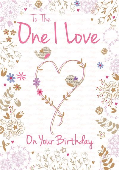 One I Love Female Birthday Card