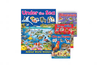 Sticker Book - Animal World, Under the Sea, In the Wild, On the Farm
