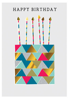 Birthday Greeting Card - Candles