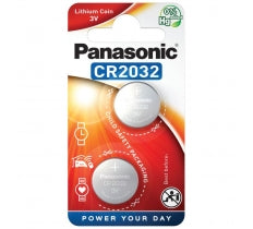 PANASONIC CR2032 3V LITHIUM BATTERIES 2 PACK