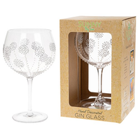 Sunny By Sue Gin & Tonic Glass Silver Burst