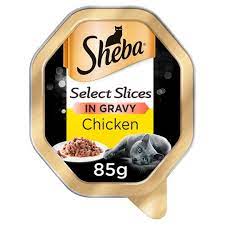 Sheba Tray Select Slices with Chicken in Gravy, 85 g