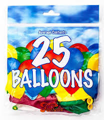 Fantasia Balloons - Pack of 25 Assorted Balloons