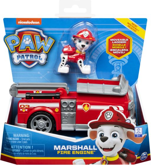 Paw Patrol Basic Vehicle and Figure Marshall