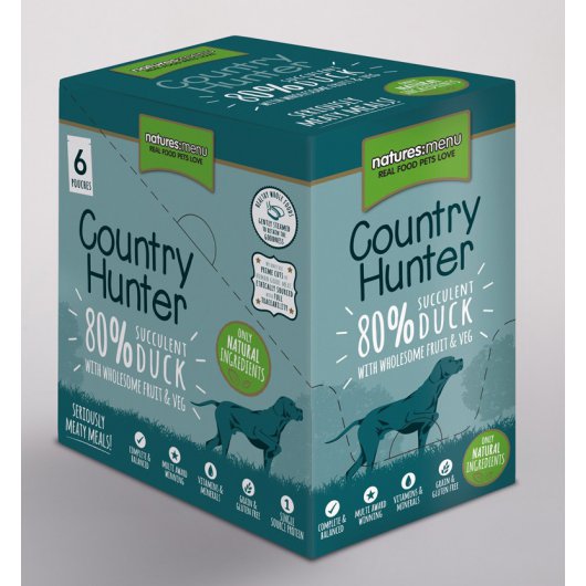 Country Hunter Superfood Dog Pouches Duck 6 x150g