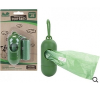 Pack of 30 Eco Degradable Doggy Waste Bags And Dispenser