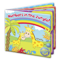 First Steps Bath Book - Numbers in the Jungle 6m+