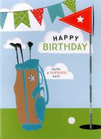 Birthday Greeting Card - Golf