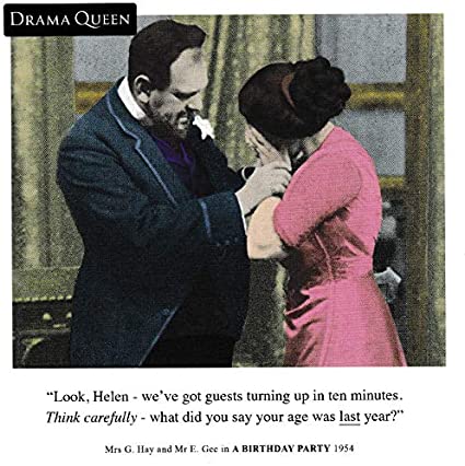 Drama Queen "What Age" Blank Greeting Card