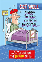 Get Well Greeting Card - Male