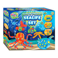 DOUGH TASTIC GLOW IN THE DARK SEALIFE SET AGE 3+