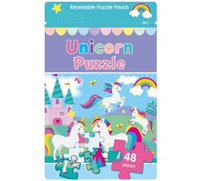 UNICORN 48PC PUZZLE IN SEALABLE BAG