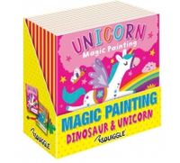 Unicorn & Dinosaur Magic Painting Book 20 x 20cm