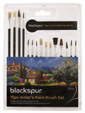 BLACKSPUR 15PC ARTIST'S PAINT BRUSH SET