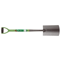 GARDEN CARBON STEEL BORDER SPADE WITH SOFT GRIP HANDLE