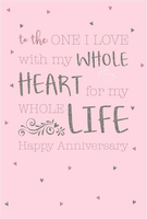 Our Anniversary - Greeting Card - One I Love Female