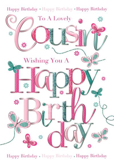 Cousin Female Birthday Card