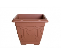 Whitefurze Plastic Terracotta 41cm Square Venetian Planter