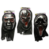 Halloween Metallic Hooded Mask