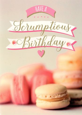 Birthday Greeting Card - Macaroons