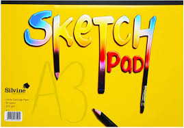 A3 ARTIST'S SKETCH PAD 100GSM WHITE PAPER. 16 PAGES.