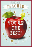 Greeting Card - Thank You Teacher - You're The Best
