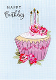 Birthday Greeting Card - Cupcake