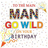 Open Male Birthday Card