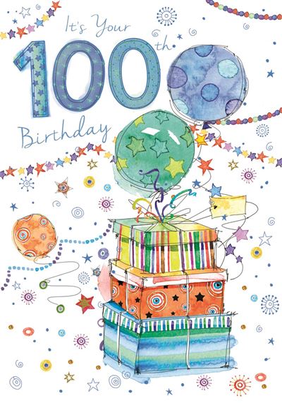 100th Birthday Greeting Card