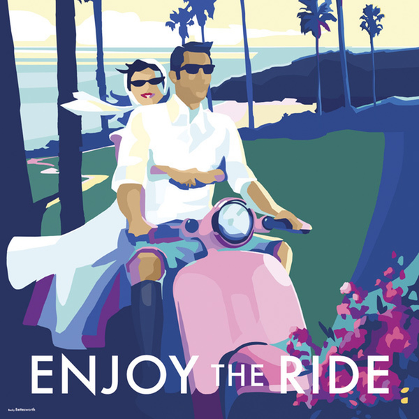 Greeting Card -Enjoy The Ride - Blank