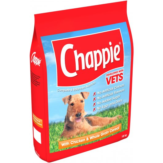 Chappie Dry Chicken And Wholegrain Cereal 15kg