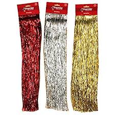500 Strands Lametta Red & Gold