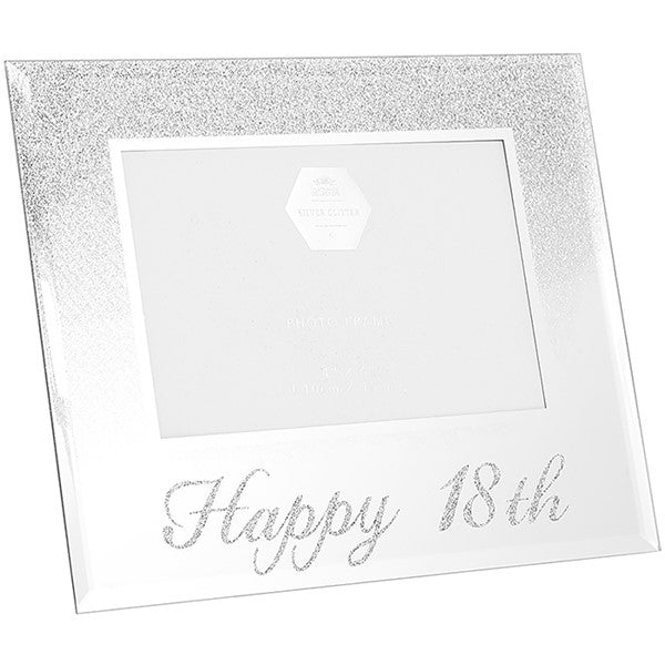 Glitter Mirror Frame 18th Birthday