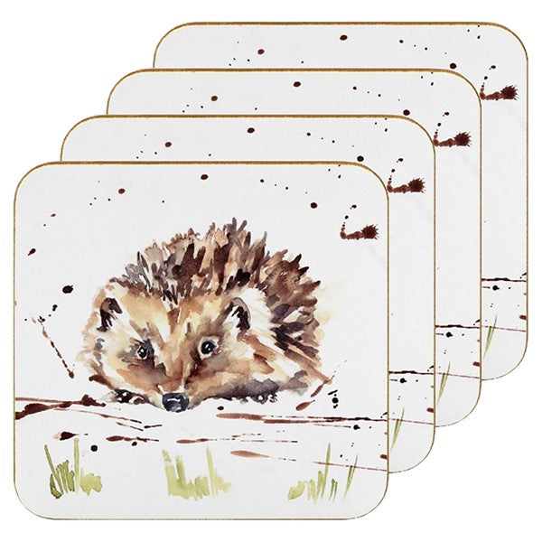 Country Life Coasters Set of 4 Hedgehog