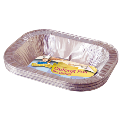 6 Pack Oblong Foil Pie Dishes