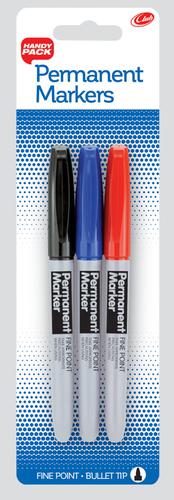 PERMANENT MARKERS Pack of 3