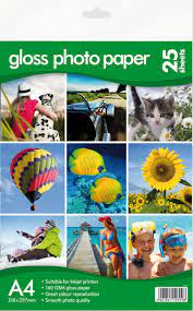 Gloss Photo A4 Paper 25 Sheets