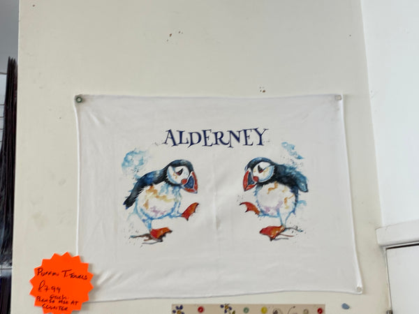 Alderney Puffin T-towel