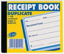 Club Receipt Book Duplicate