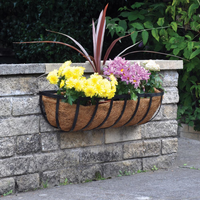 24in Wall Trough Planter with Coco Liner