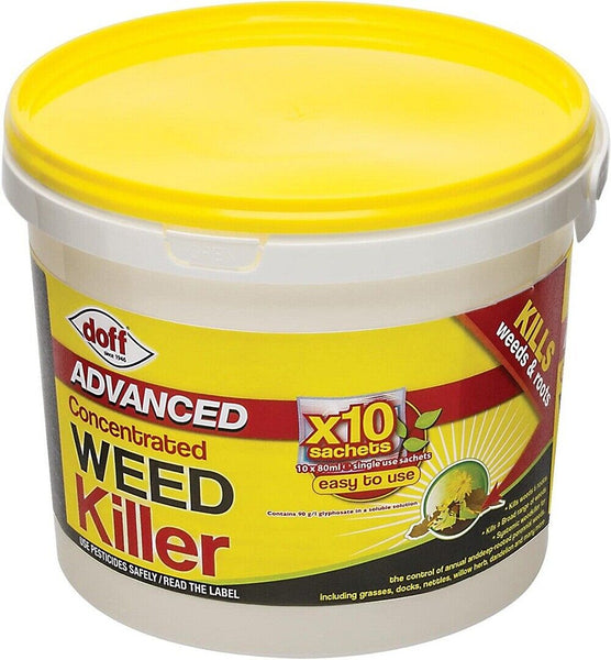 * NEW * ADVANCED CONCENTRATED WEEDKILLER 10 SACHETS 10 X 80M