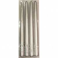 Pk Of 4 Large Silver Candles
