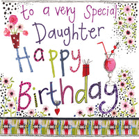 DAUGHTER BIRTHDAY SPARKLE CARD