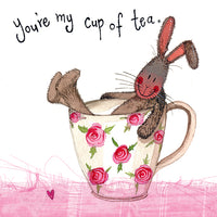 Teacup Rabbit Card - Blank