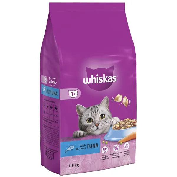 Whiskas 1+ Cat Complete Dry With Tuna 1.9kg