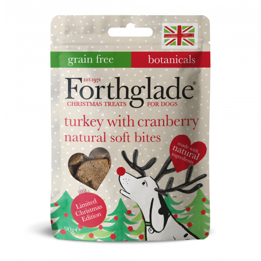 F'glade Christmas Turkey & Cranberry Soft Bite Treats 90g